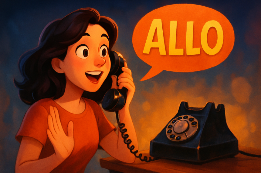 Pourquoi dit-on « allô » quand on répond au téléphone ?